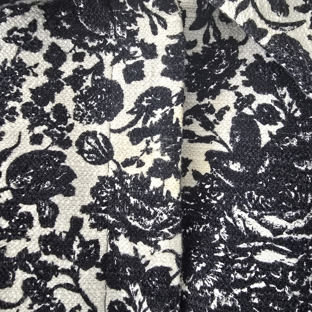 Talbots navy blue and white floral blazer women size 16W - Picture 13 of 15